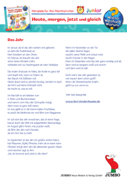 Heute, morgen, jetzt und gleich