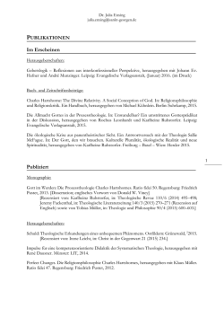 Im Erscheinen Publiziert - Philosophisch