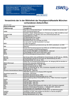 Fachzeitschriften