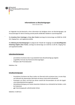 Informationen zu Bescheinigungen