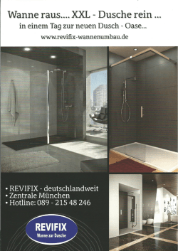 REVIFIX Broschüre WANNE ZUR DUSCHE