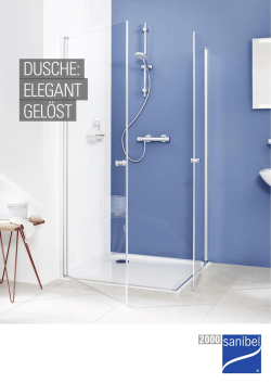 Dusche: elegant gel&ouml;st