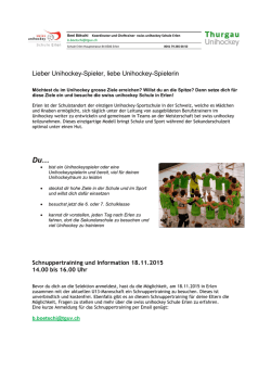 Informationen und Anmeldung