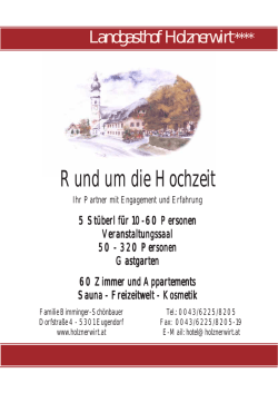 Rund um die Hochzeit