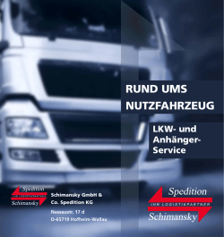 rund ums nutzfahrzeug - Spedition Schimansky