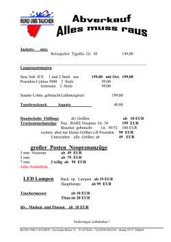gro&szlig;er Posten Neoprenanz&uuml;ge