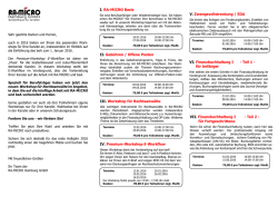 I. RA-MICRO Basis II. Geb&uuml;hren / Offene Posten IV. Premium