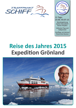 Reise des Jahres 2015 Expedition Grönland