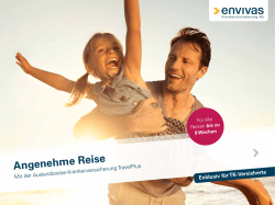 Angenehme Reise - Envivas Krankenversicherung AG
