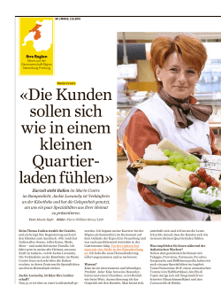 DieKunden sollensich wieineinem kleinen - Migros