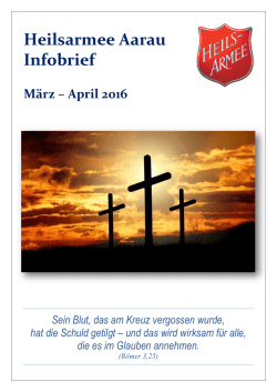 Heilsarmee Aarau Infobrief