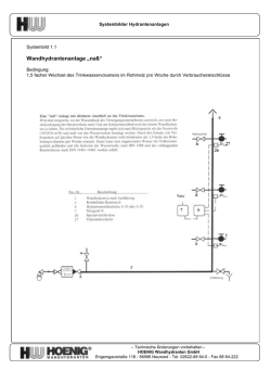 Wandhydrantenanlagen "naß"
