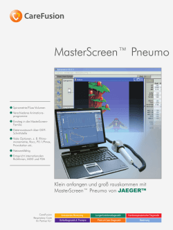 MasterScreen™ Pneumo