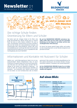 Newsletter 01 - Derksen Gymnasium