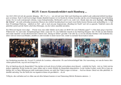 BG15: Unsere Kennenlernfahrt nach Hamburg