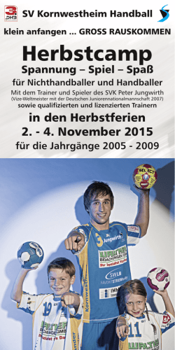 Herbstcamp - SV Kornwestheim