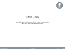 Pitch Deck - DS Invest