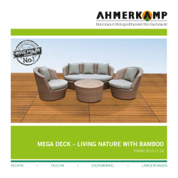 mega deck – living nature with bamboo