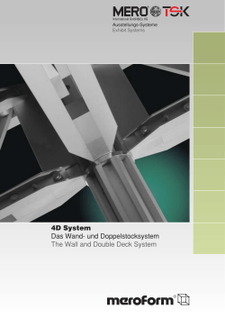 4D System Das Wand- und Doppelstocksystem The - MERO-TSK