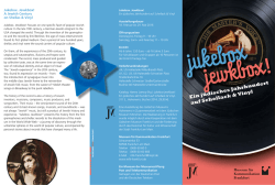 Ein j&uuml;disches Jahrhundert auf Schellack & Vinyl