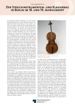Führungsblatt Nr. 18 "Der Streichinstrumenten
