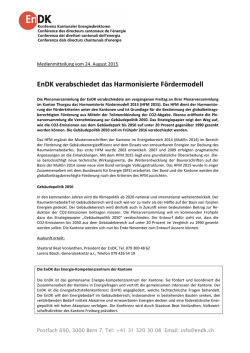 EnDK verabschiedet das Harmonisierte F&ouml;rdermodell