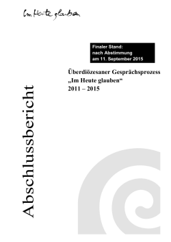 Im Heute glauben - Zentralkomitee der deutschen Katholiken