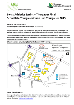 Infos Swiss Athletics Sprint TG Final 2015
