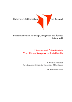 Programm - Österreichische Akademie der Wissenschaften