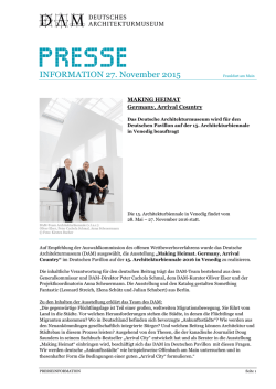 Presseinformation, 27. November 2015, PDF-Datei