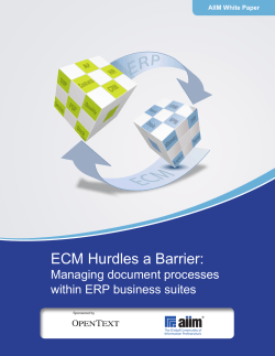 ECM Hurdles a Barrier