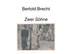Bertold Brecht Zwei Söhne