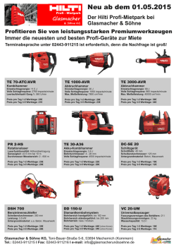 HILTI Mietpark - Glasmacher & S&ouml;hne KG