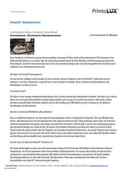 PrintoLUX®-Kundeninterview Lottermann & Söhne, Ilvesheim