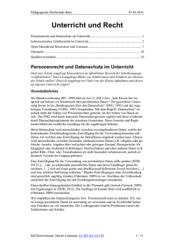 Unterricht und Recht