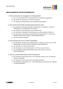 Guter Unterricht