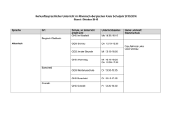 Herkunftssprachlicher Unterricht im Rheinisch