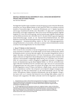 digitale medien im daz-unterricht 2015. zwischen bew&auml;hrter