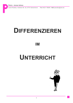 DIFFERENZIEREN UNTERRICHT