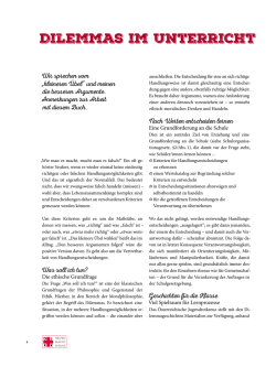 Dilemmas im Unterricht