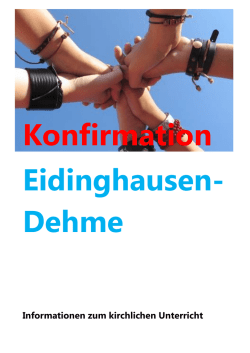 Informationen zum kirchlichen Unterricht - Ev.