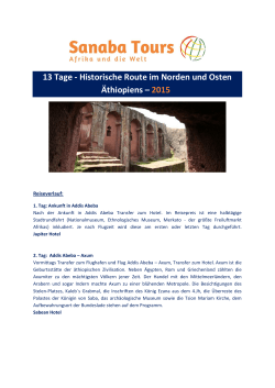 13 Tage - Historische Route im Norden und Osten