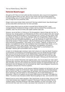 Heilende Beziehungen