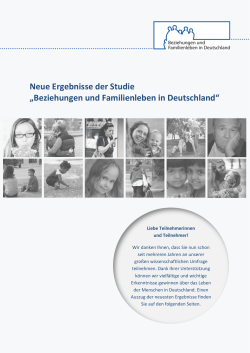 Beziehungen und Familienleben in Deutschland