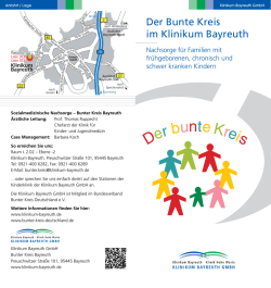 Der Bunte Kreis im Klinikum Bayreuth