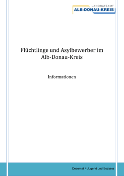 Informationen - Fl&uuml;chtlinge und Asylbewerber im Alb-Donau