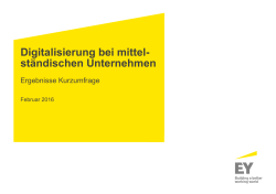Digitalisierung bei mittel-st&auml;ndischen Unternehmen