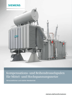 Kompensations- und Reihendrosselspulen für Mittel