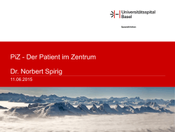 Norbert Spirig: Der Patient im Zentrum