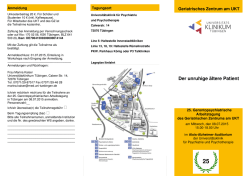 Der unruhige ältere Patient - Universitätsklinikum Tübingen